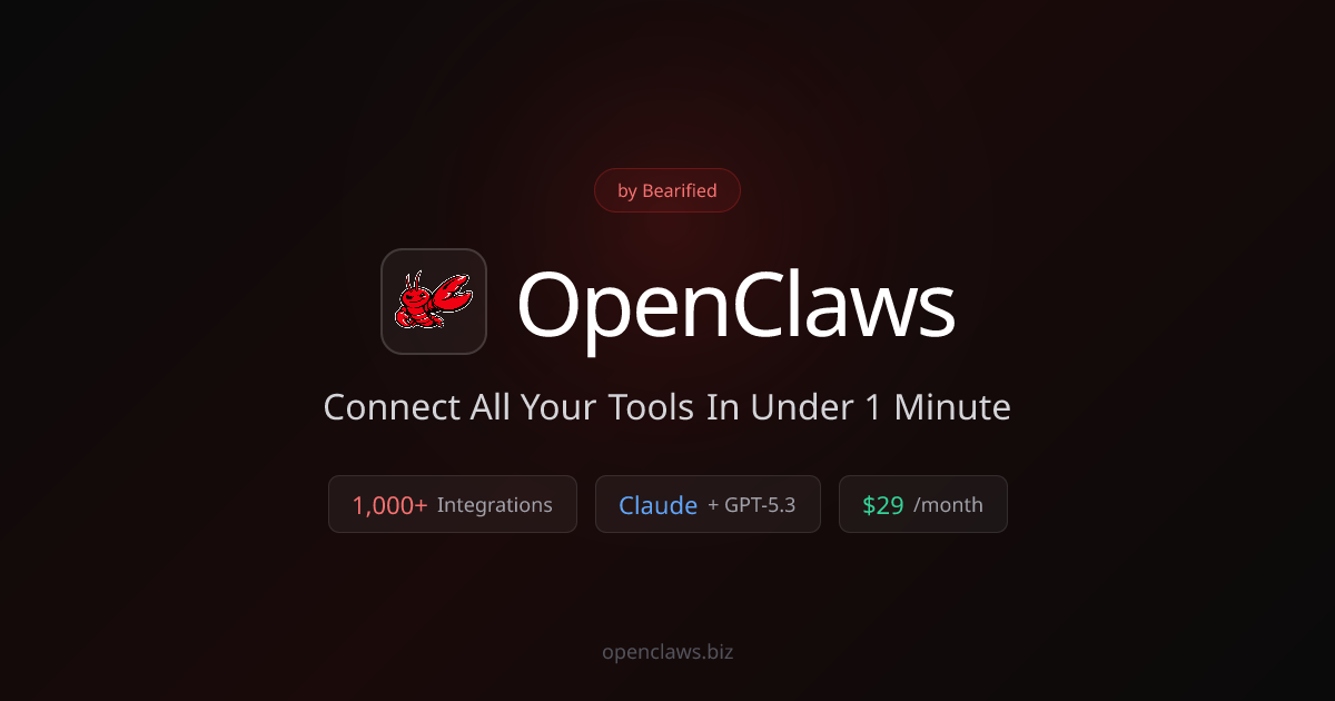 OpenClaws — Connect All Your Tools